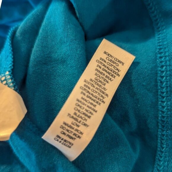 VS Bra Tops Blue Cotton Mini Dress Extra Small - Picture 5 of 5